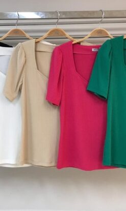 Blusa malha Canelada